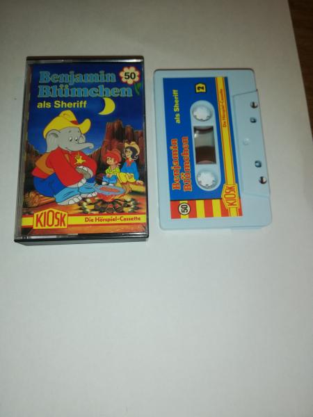 Benjamin Blümchen Folge 50 als Sheriff Weiß mit Blauen Cover 4.27550 Kiosk